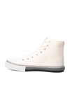 Beyaz-Gri Cilt Bilek Boy Erkek Sneaker BN-30755