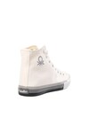 Beyaz-Gri Cilt Bilek Boy Erkek Sneaker BN-30755