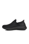 Siyah Slip-On Fileli Hafif Erkek Spor Ayakkabı 241407