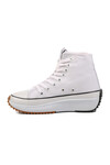 Beyaz Unisex Hi Sneaker Spor Ayakkabı PO-30100