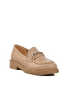 Bej Kadın Loafer Ayakkabı PC-54169